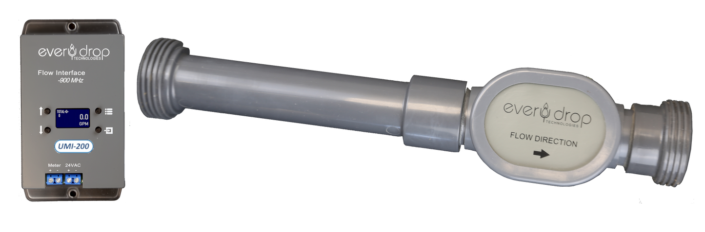 Model WL-1200:  1" Irrigation Wireless Flow Meter